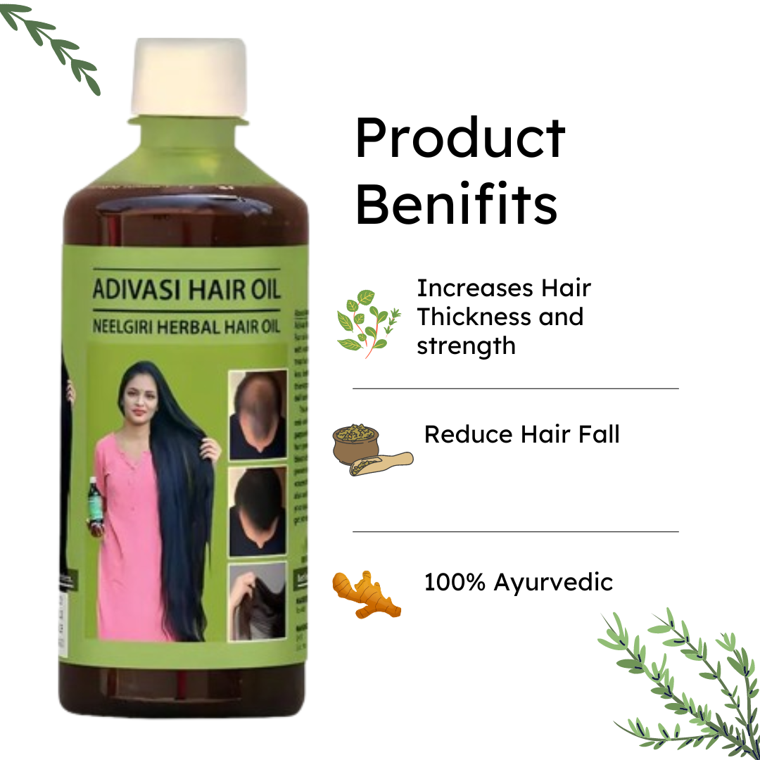 Adivasi Neelgiri Herbal Hair Oil (Pack of 2)