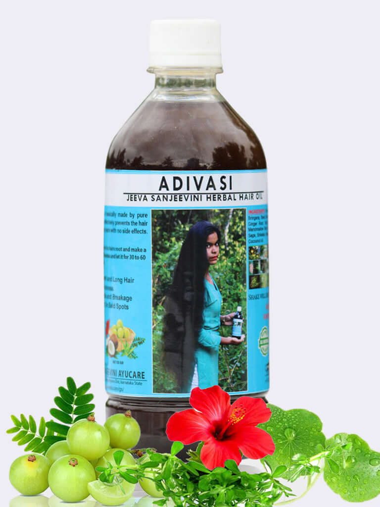 Adivasi Jeeva Sanjeevini Herbal - Ayurvedic Hair Growth Oil  (Pack of 1)