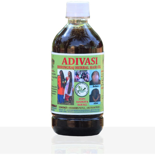 Donnara Organics Adivasi Bhringraj Hair oil - 100  Pure Herbal and Ayurvedic(250 ML)