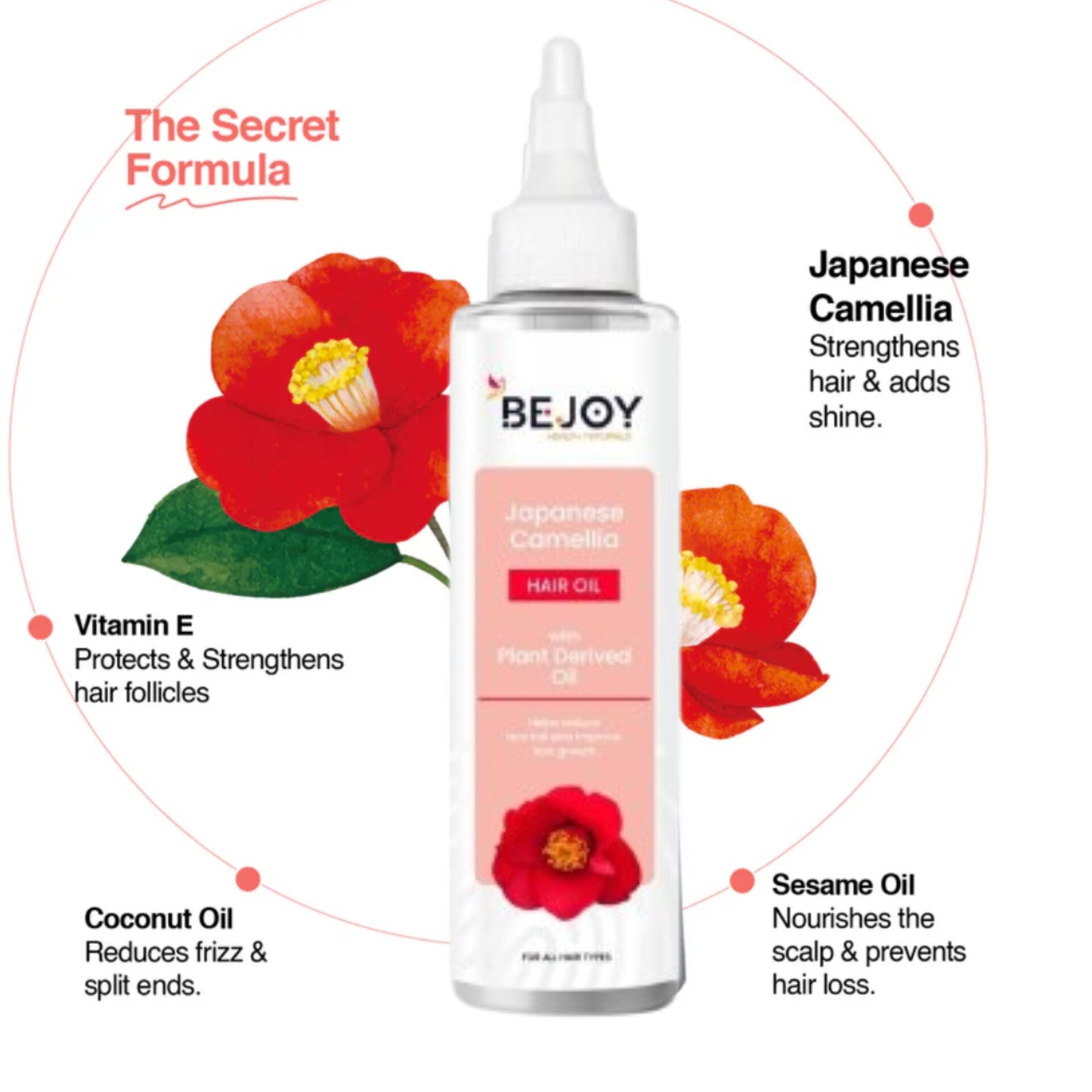 Bejoy Japanese Camellia Hair Oil  (Buy 1 Get 1 Free)