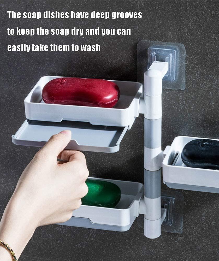 Wall Mounted Multi-Layer Soap Dish Holder