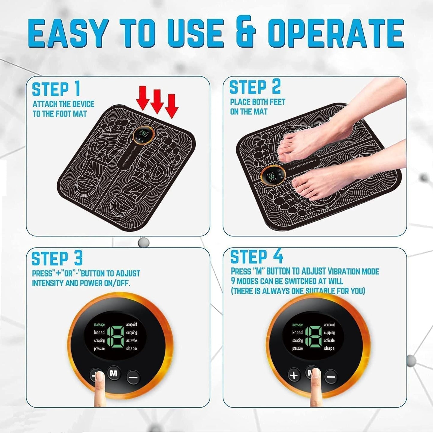 EMS Foot Massager: Healing Therapy