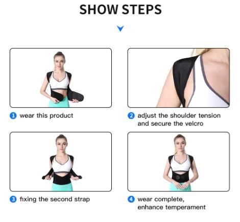 Adjustable Back Posture Corrector Back Pain Relieve Belt.
