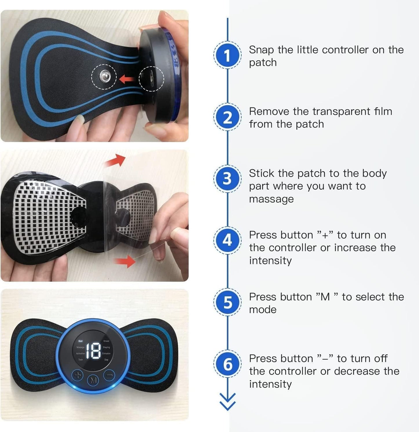 Rechargeable Full Body Massager for Pain Relief