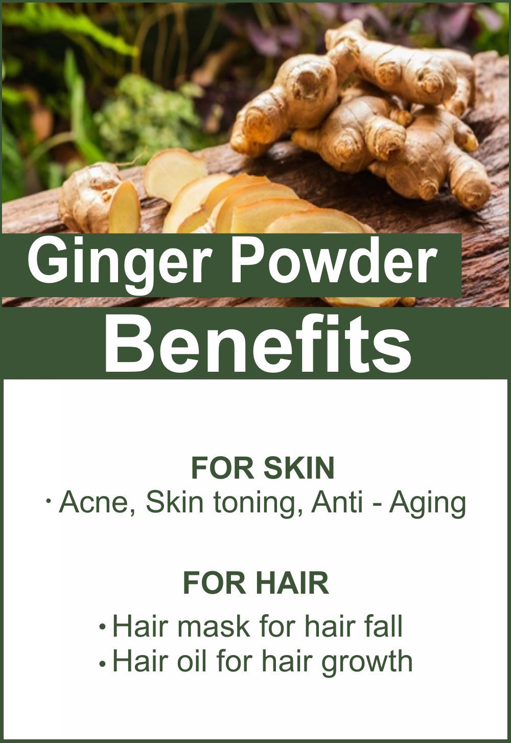 Jatamansi Powder (Hair Care) & Ginger Powder (Skin Care) Pack of 2