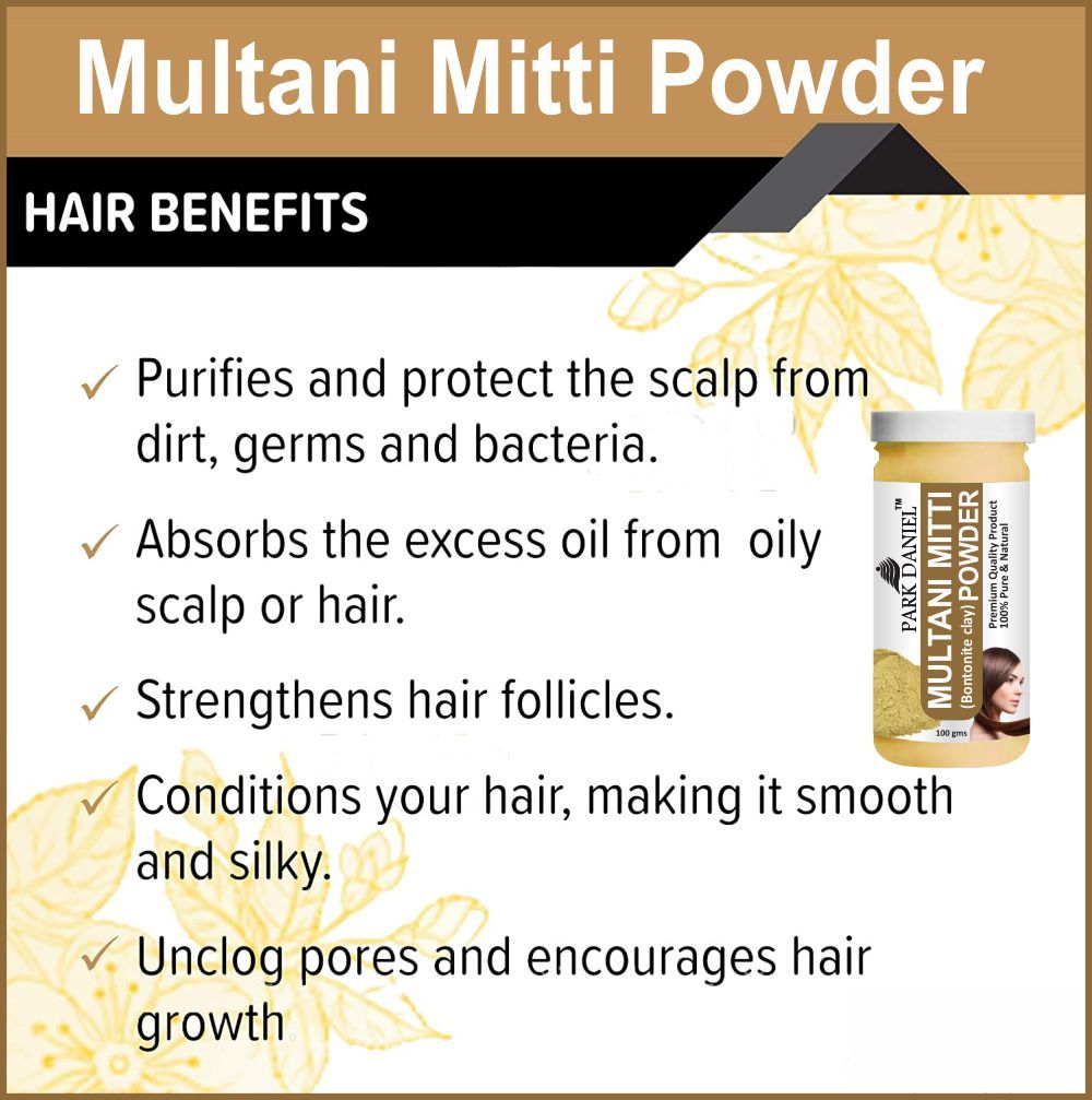 Multani Mitti Powder (Hair and Skin) & Activated Charcoal Powder (Hair Care) Pack of 2